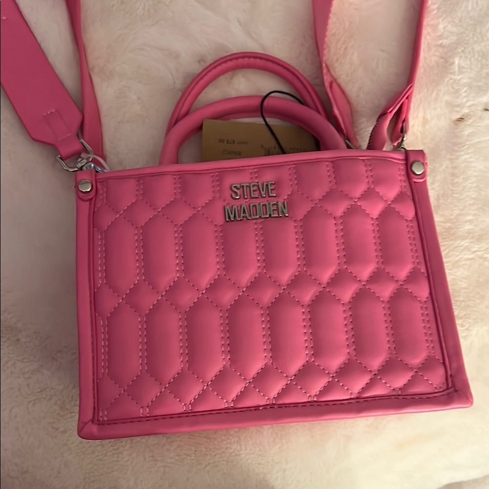 Steve Madden Pink Quilted Women's Bag